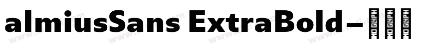 almiusSans ExtraBold字体转换 almiusSans ExtraBold字体转换